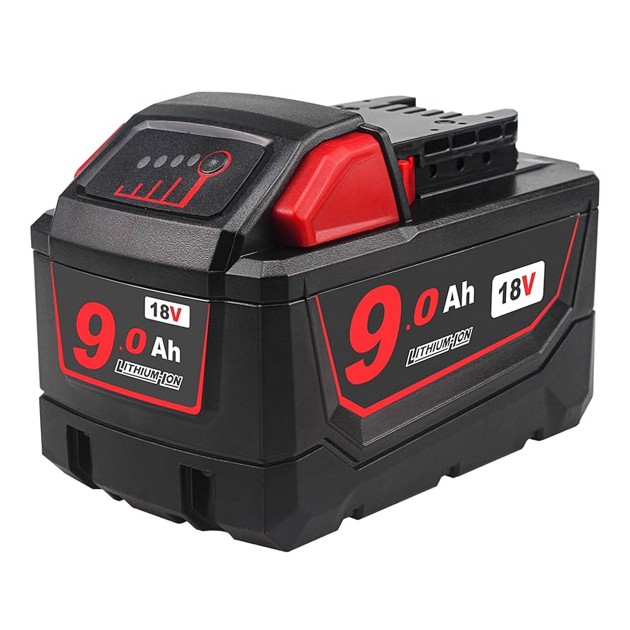 なう9 Xinriga 18V 9.0Ah Battery Replacement for Milwaukee 18V